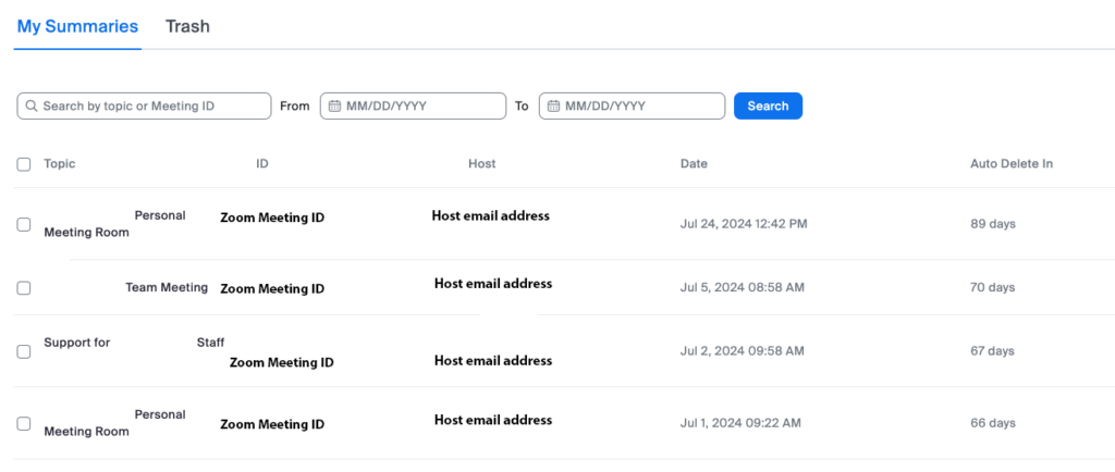 Zoom AI Companion Meeting Summaries